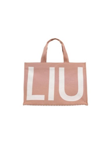 Sac cabas Liu Jo rose femme monogramme
