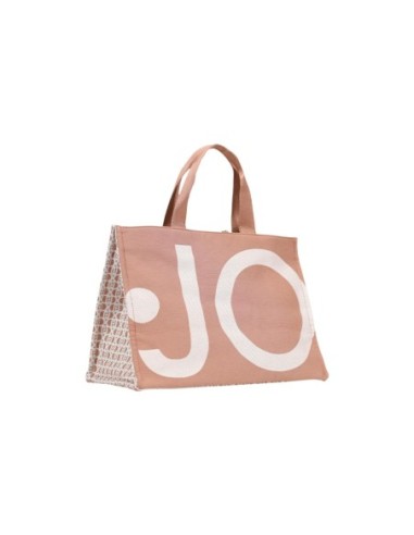 Sac cabas Liu Jo rose femme monogramme