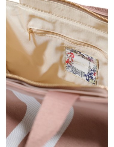 Sac cabas Liu Jo rose femme monogramme