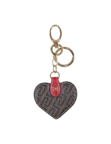 Porte-clés Liu Jo femme marron cœur