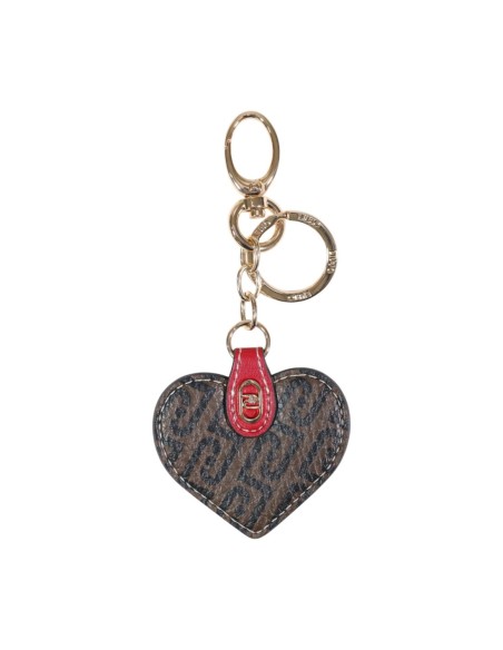 Porte-clés Liu Jo femme marron cœur