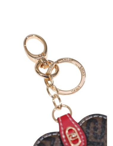 Porte-clés Liu Jo femme marron cœur