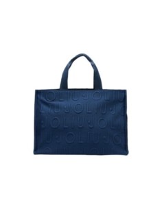 Sac cabas Liu Jo bleu femme logo Bubble