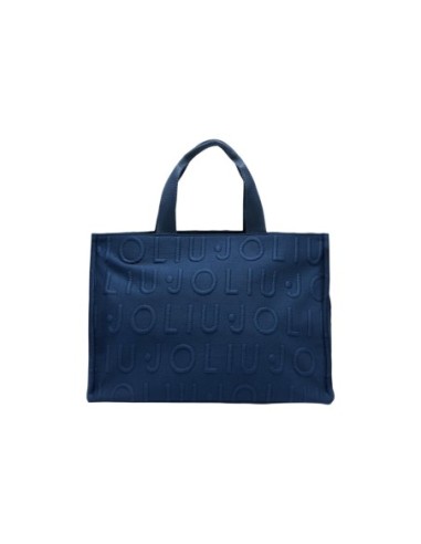 Sac cabas Liu Jo bleu femme logo Bubble