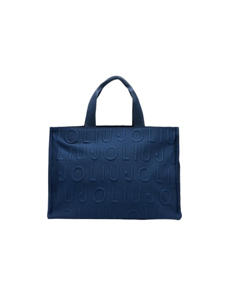 Sac cabas Liu Jo bleu femme logo Bubble