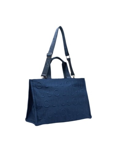 Sac cabas Liu Jo bleu femme logo Bubble