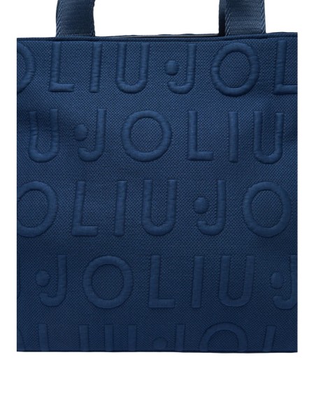 Sac cabas Liu Jo bleu femme logo Bubble
