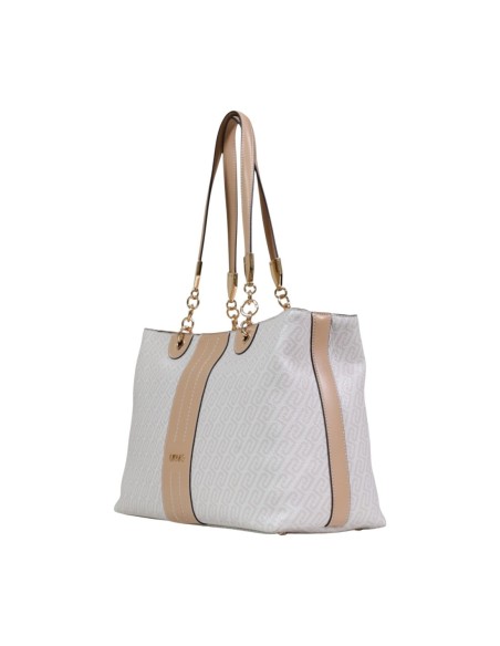 Sac cabas Liu Jo beige femme zippé