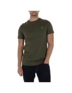 T‑shirt Timberland homme vert en coton