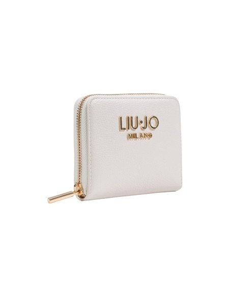 Portefeuille Liu Jo blanc femme zippé