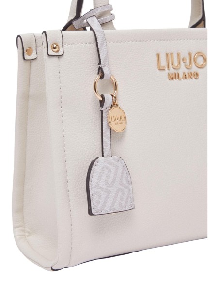 Sac cabas Liu Jo beige femme zippé