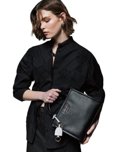 Sac cabas Liu Jo noir femme zippé