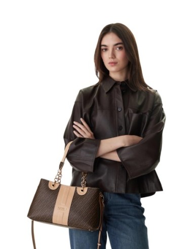 Liu Jo Sac cabas femme S TOTE – Marron imprimé