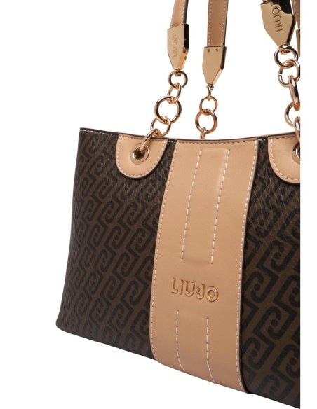 Liu Jo Sac cabas femme S TOTE – Marron imprimé