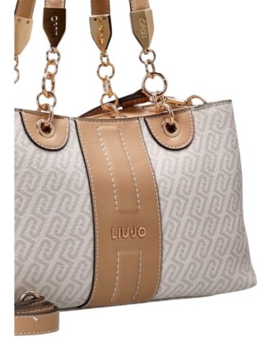 Liu Jo Sac cabas femme S TOTE – Beige imprimé