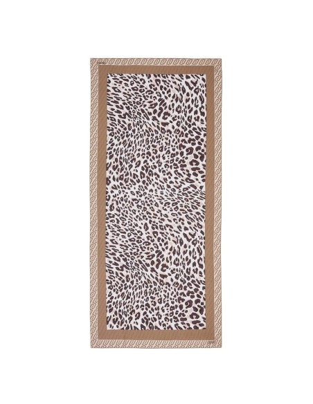 Liu Jo Écharpe femme léopard 180x90 – Beige