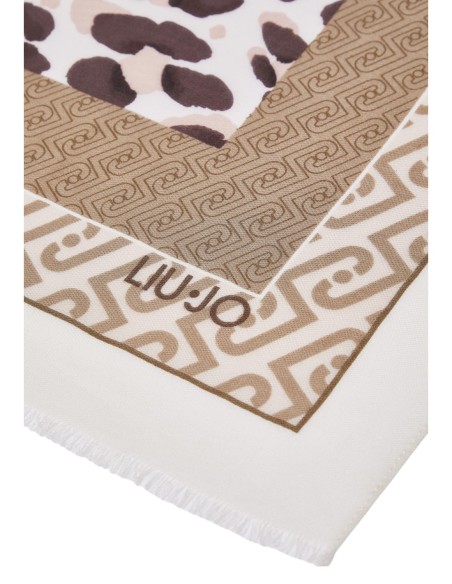 Liu Jo Écharpe femme léopard 180x90 – Beige