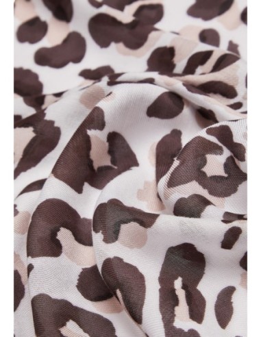Liu Jo Écharpe femme léopard 180x90 – Beige