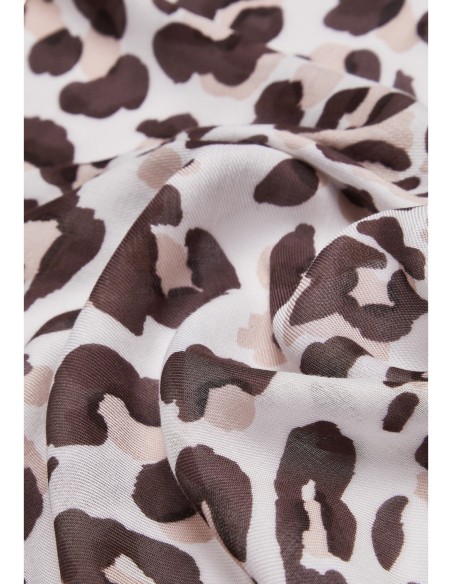 Liu Jo Écharpe femme léopard 180x90 – Beige