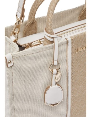 Liu Jo Sac à main femme coton 35x27x13 – Beige