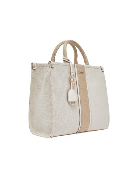 Liu Jo Sac à main femme coton 35x27x13 – Beige
