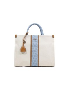 Liu Jo Sac à main coton 35x27x13 – Beige + bandoulière