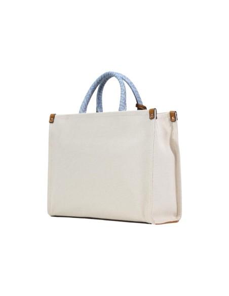 Liu Jo Sac à main coton 35x27x13 – Beige + bandoulière