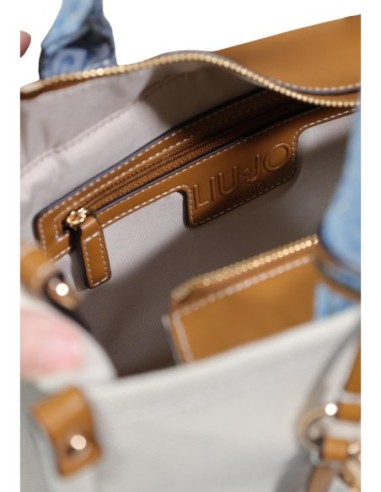 Liu Jo Sac à main coton 35x27x13 – Beige + bandoulière