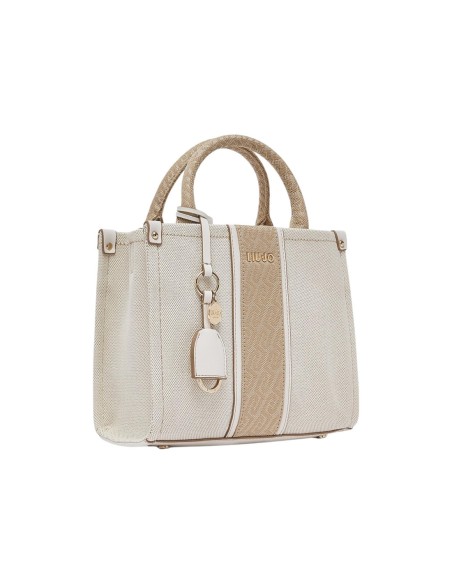 Liu Jo Sac à main femme coton 25x20x12 – Beige