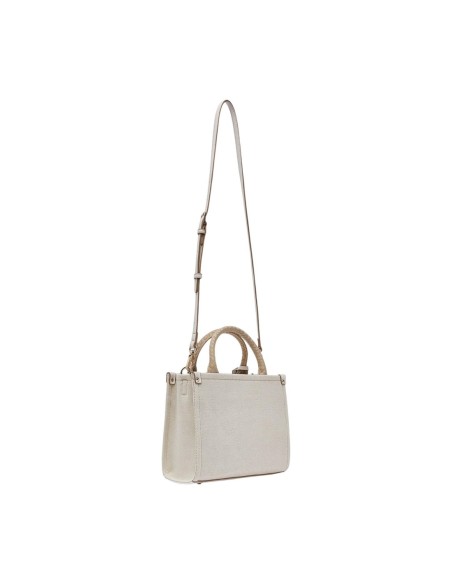 Liu Jo Sac à main femme coton 25x20x12 – Beige
