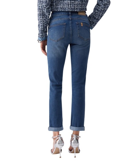 Liu Jo Jean femme bleu – Zip & bouton, poches