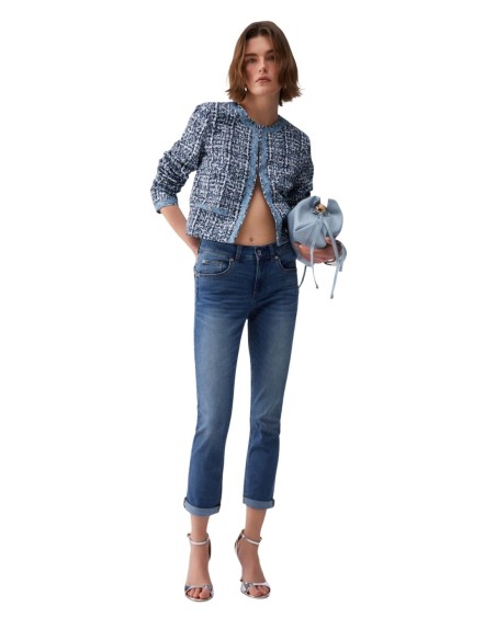 Liu Jo Jean femme bleu – Zip & bouton, poches