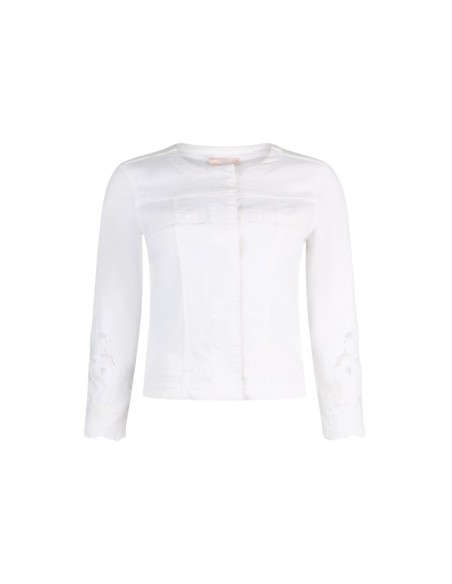 Liu Jo Veste femme blanche – Manches 3/4, col rond