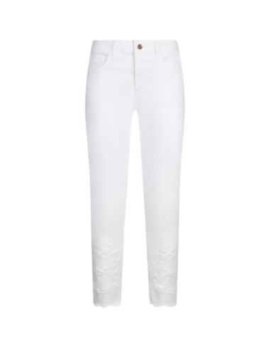Liu Jo Jean femme blanc – Zip & bouton, poches