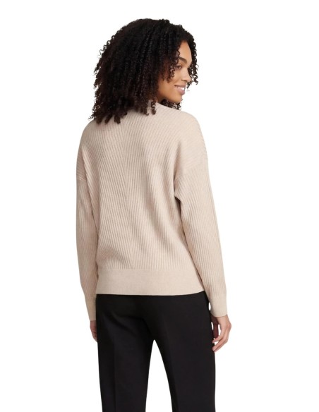 Liu Jo Pull femme beige col V – Manches longues