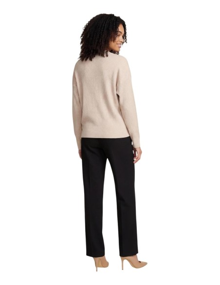 Liu Jo Pull femme beige col V – Manches longues
