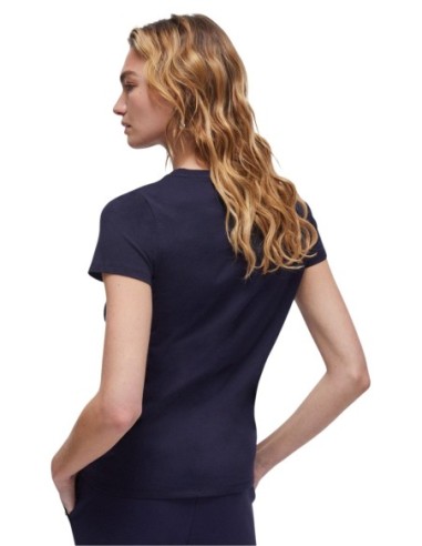 Liu Jo T-shirt femme bleu – 100% coton, col rond