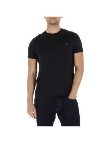 Timberland T-shirt homme noir col rond – Coton