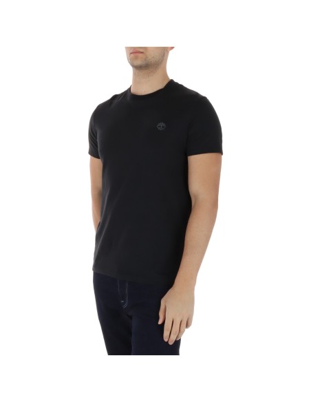 Timberland T-shirt homme noir col rond – Coton