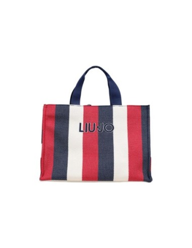 Liu Jo Sac à main femme bleu rayures – Coton 30x15