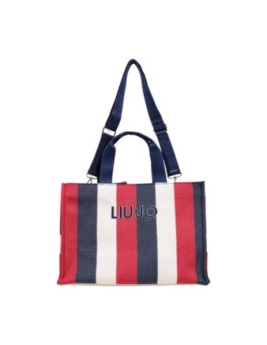 Liu Jo Sac à main femme bleu rayures – Coton 30x15