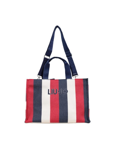 Liu Jo Sac à main femme bleu rayures – Coton 30x15