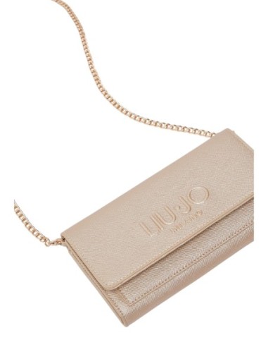 Liu Jo Portefeuille femme doré – Fermeture pression