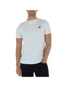 Timberland T-shirt homme blanc col rond – Coton