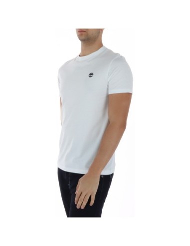 Timberland T-shirt homme blanc col rond – Coton