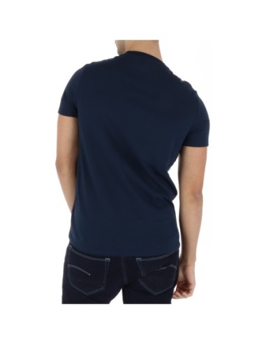 Timberland T-shirt homme bleu col rond – Coton