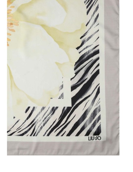 Liu Jo Carré femme gris imprimé 70x70