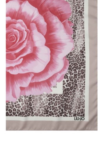 Liu Jo Carré femme rose imprimé 70x70