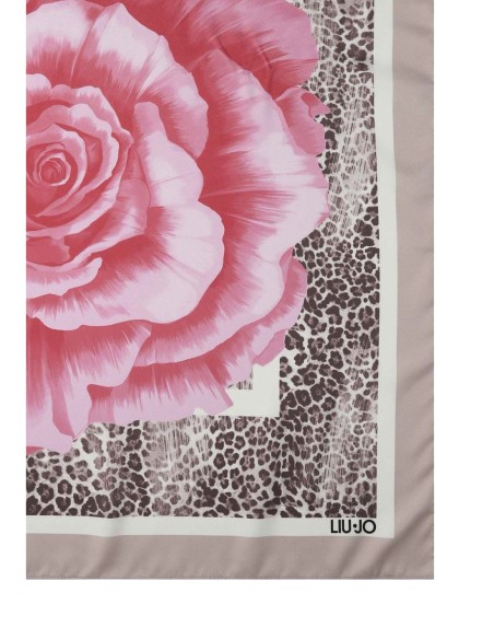 Liu Jo Carré femme rose imprimé 70x70