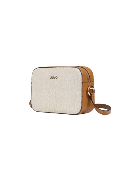 Liu Jo Sac bandoulière femme beige – Coton/lin zippé
